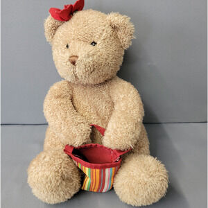 Bath And Body Works Blossom Poppey Plush Bear Flower Brown Stuffed Animal Toy